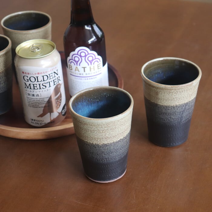 小石原焼 森喜窯 フリーカップ ビアカップ Koishiwara-yaki Free cup #181