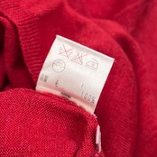 PS Paul Smith Women ポールスミス Vネック 長袖 ウール ニット セーター S/レッド レディース