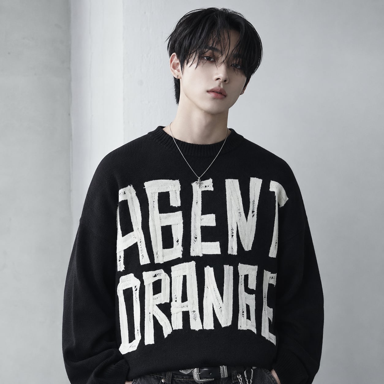 Letter design knit 0003