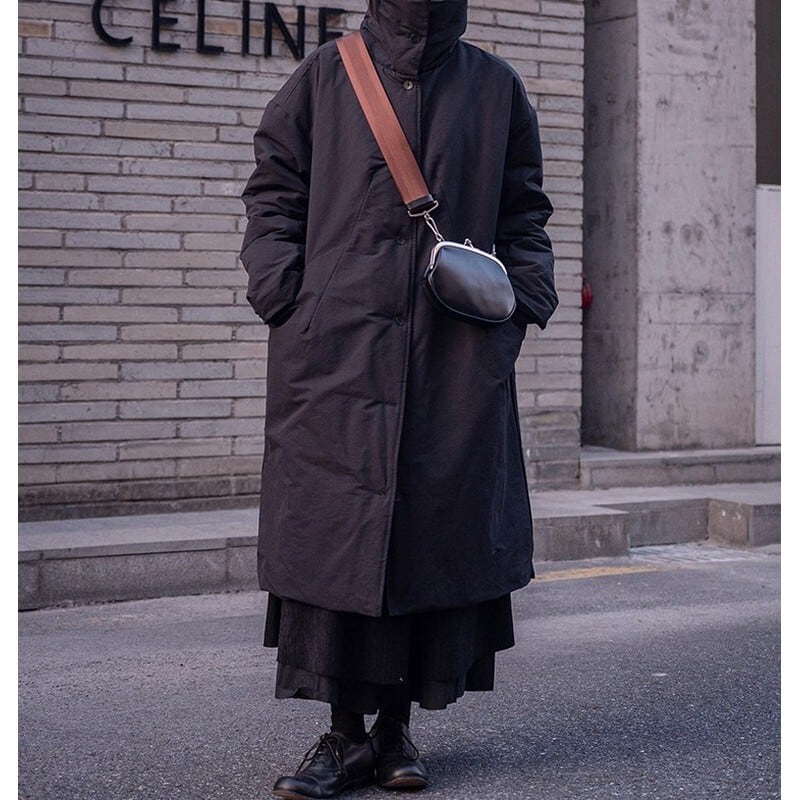 ハイネック シングルブレストコート CO0098