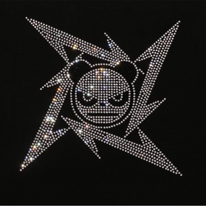 【HIPANDA ハイパンダ】メンズ ラインストーン Tシャツ MEN'S RHINESTONE SHORT-SLEEVED T-SHIRT / WHITE・BLACK