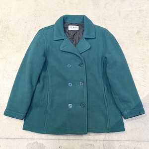 1980s L.L.Bean FLEECE PEA COAT GREEN
