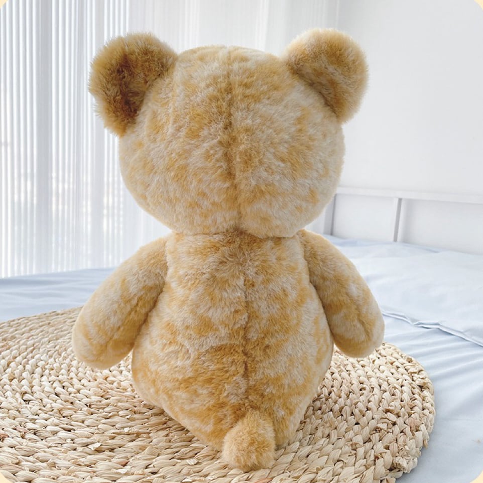 ふわふわイエローくまうさぎぬいぐるみ 赤ちゃんファーストトイ 40cm