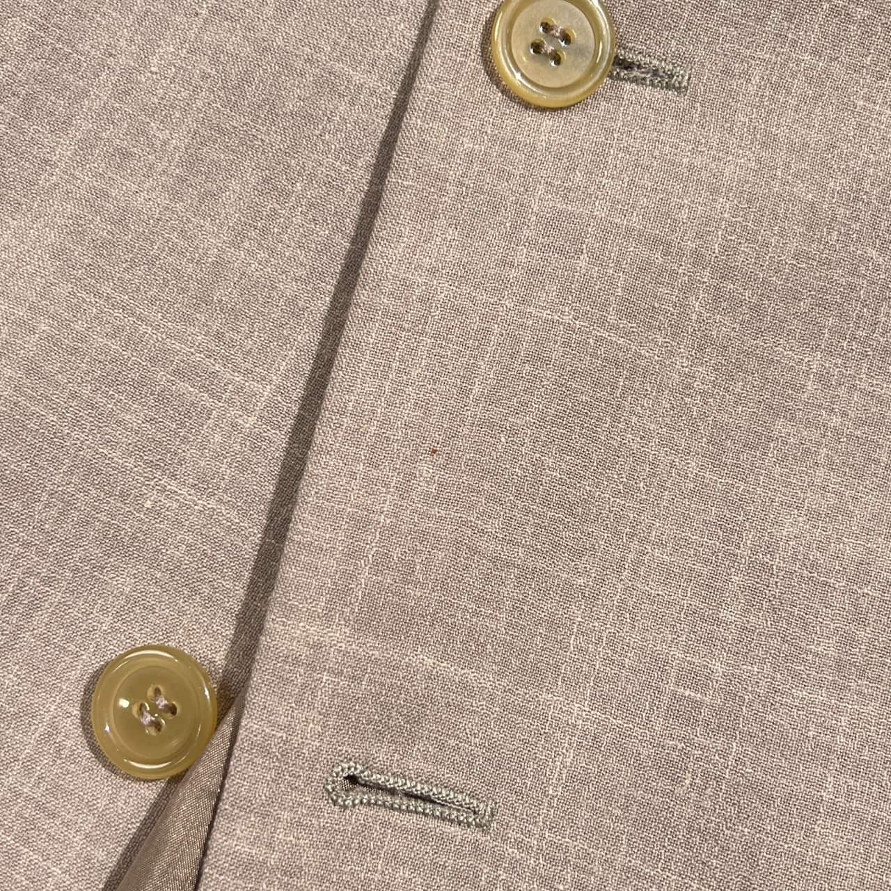 リネン混 イタリア製 DONNA KARAN ダナキャラン 3B テーラードジャケット サイズ 40 /ベージュ系 メンズ