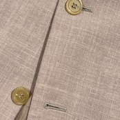 リネン混 イタリア製 DONNA KARAN ダナキャラン 3B テーラードジャケット サイズ 40 /ベージュ系 メンズ