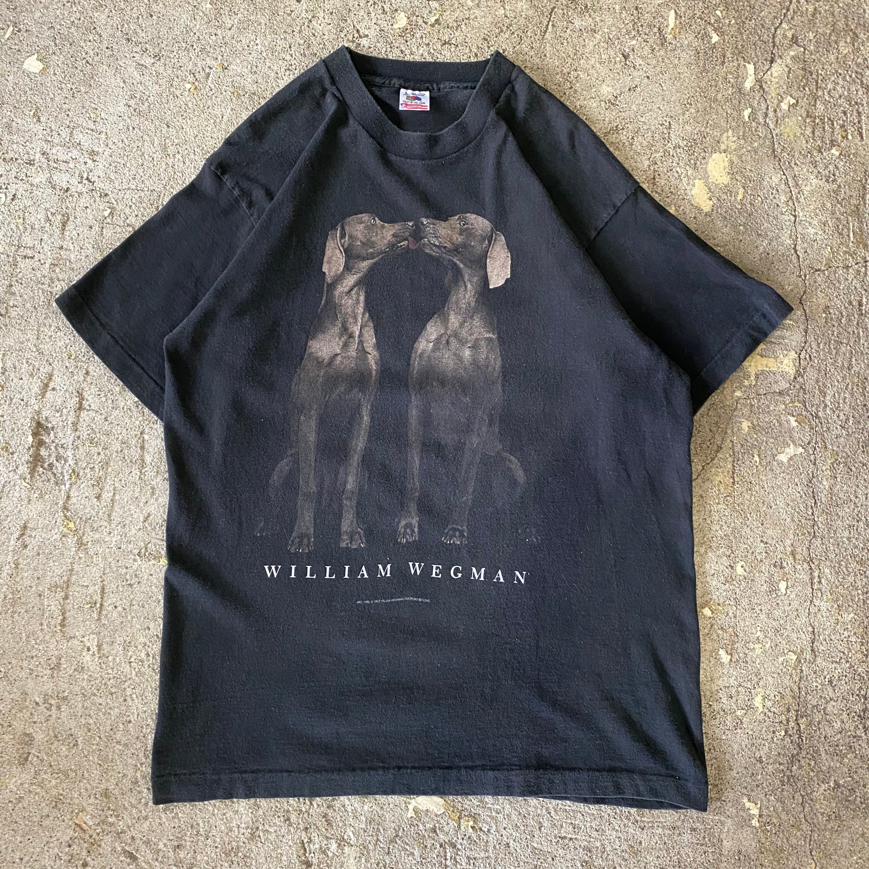 【希少】90s William Wegman ドックプリント Tシャツ XL