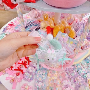 【M4】61-20うさぎマスコットヘアゴム