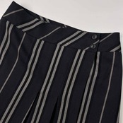 BURBERRY バーバリー ロンドン ストライプ プリーツ タイト スカート サイズ 38 /三陽商会/ブラック系