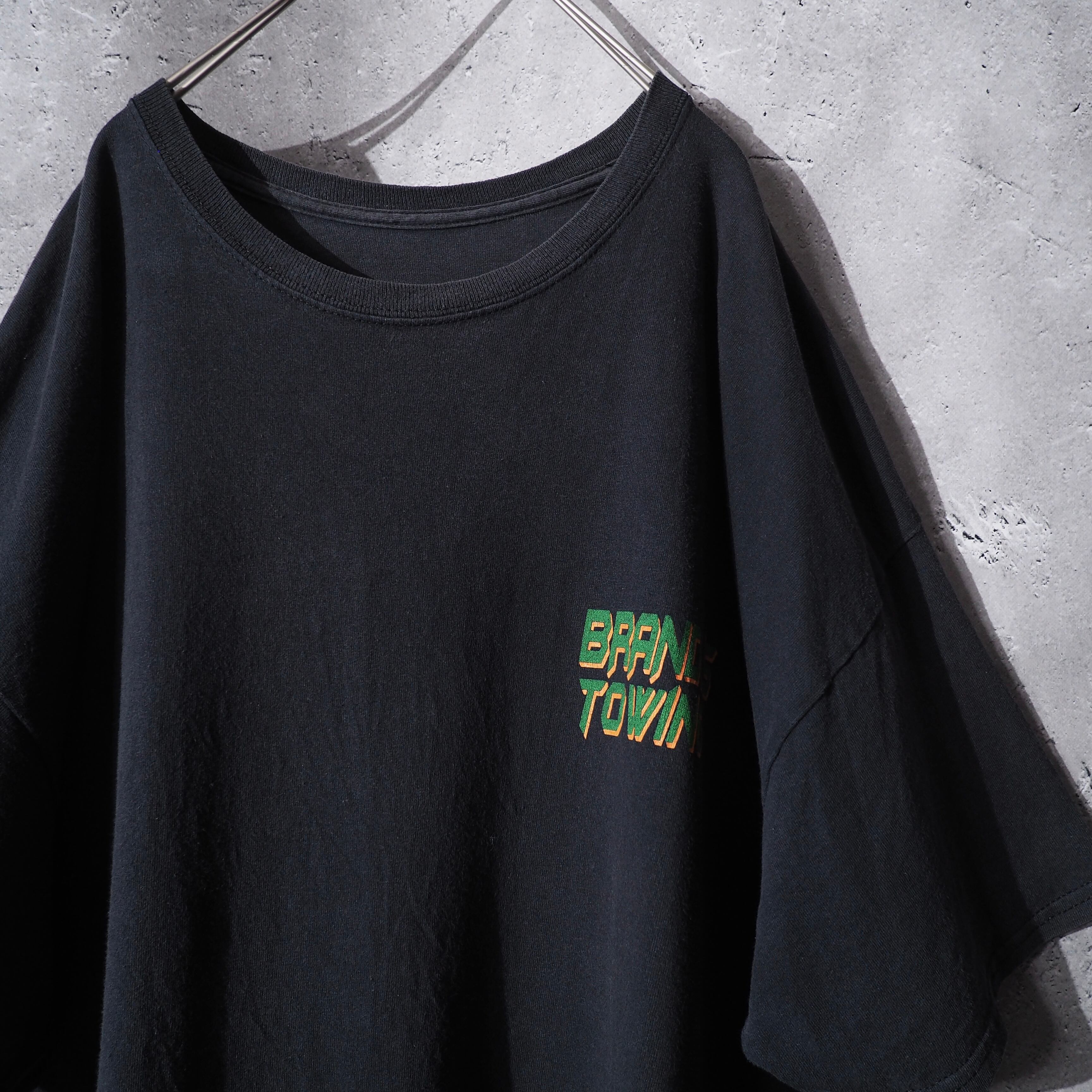 Burning tow truck printed × Good fade Over silhouette Tee