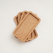 i ro se playwood leather tray