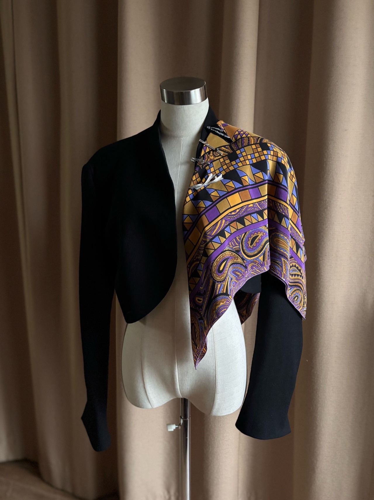 broach & scarf mode set jacket-5068-11