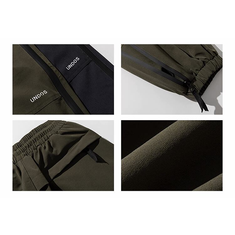 ★COLOR CONTRAST SPLICING BEAM FEET CASUAL SPORTS PANTS　　　A0700