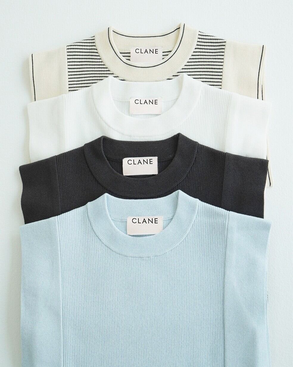 CLANE ♡ SQUARE SLEEVE KNIT CLANE(クラネ) SQUARE SLEEVE KNIT TOPS | サウスオレンジ｜メンズ