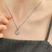stainless medal necklace