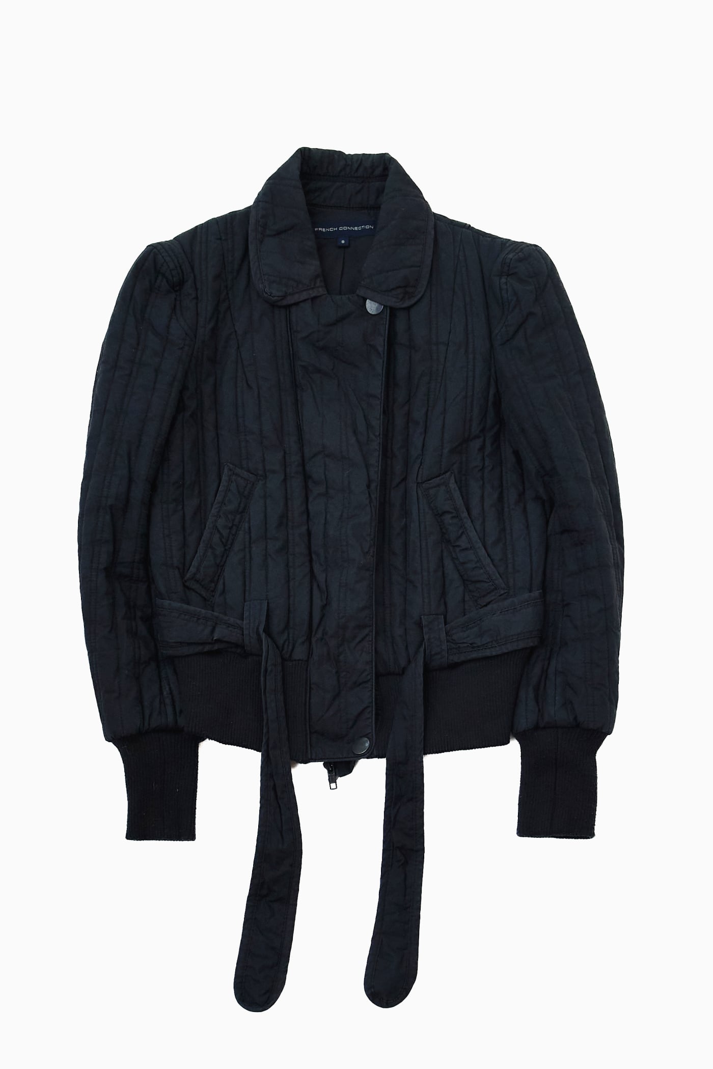 FRENCH CONNECTION PUFFY SHOULDERS BOMBER JACKET