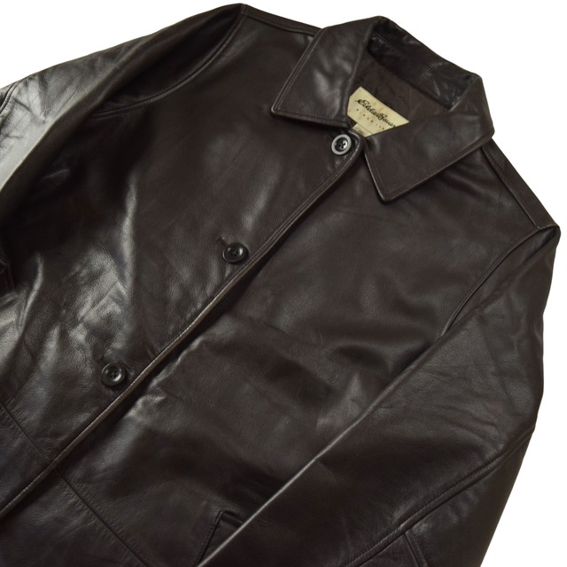 EDDIE BAUER / car coat leather jacketきんにくんメンズ