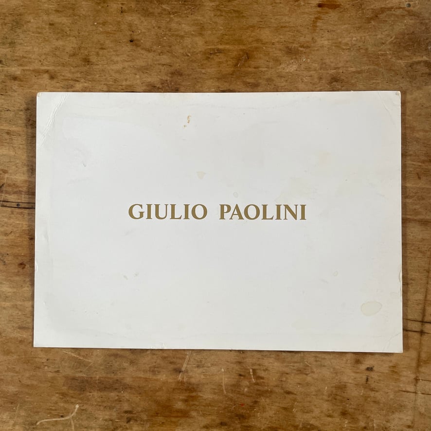 【インヴィテーションカード】ジュリオ・パオリーニ　Giulio Paolini 　Annemarie Verna Galerie　1993  [310194642]