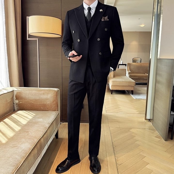 週末限定お値下げ　至高の逸品　ダブルブレストスーツ 　M〜L 楽天市場】メンズ スーツ ダブルスーツ ダブルブレスト 両前