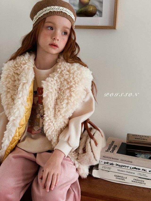 【取寄】poisson|warm vest|ウォームベスト|S-2XL|kids&jr|25 winter