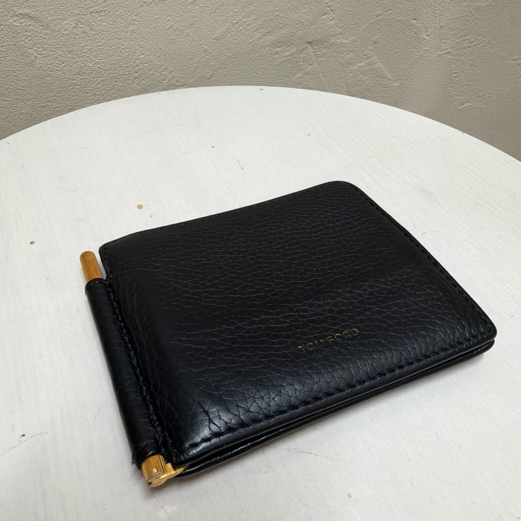 TOM FORD トムフォード Leather Money Clip マネークリップ ブラック