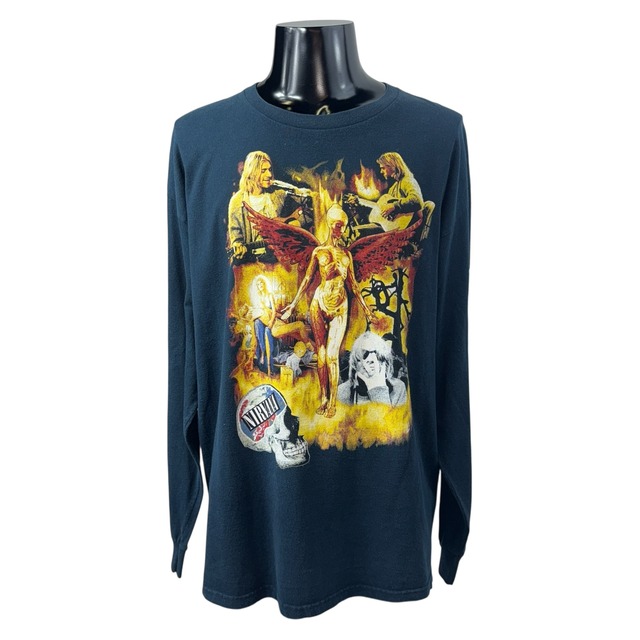 【NIRVANA】ニルヴァーナ “ANGEL × LIVE PHOTO”  ロングスリーブTシャツ