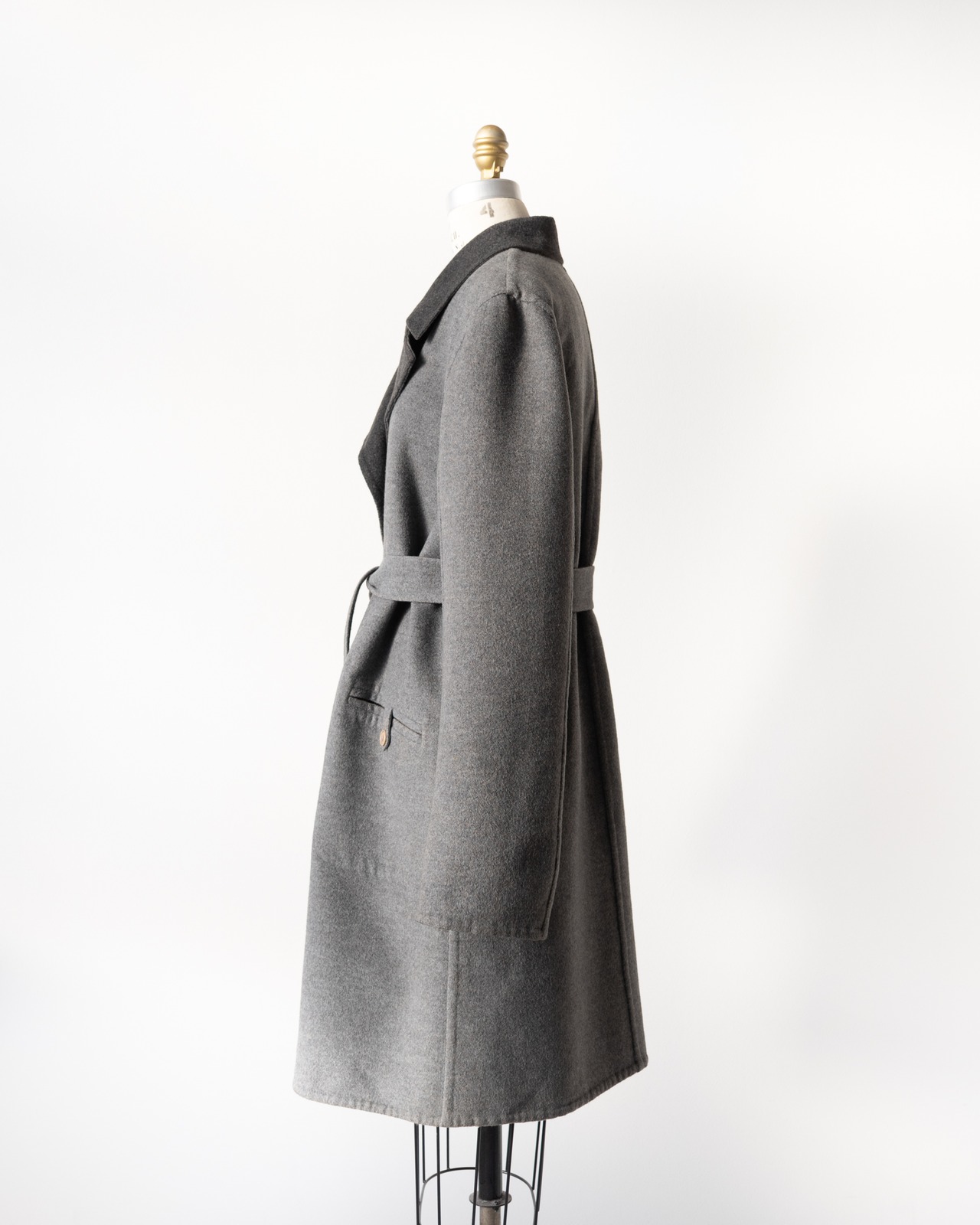 〈Hermès〉Wool 100％ Reversible coat