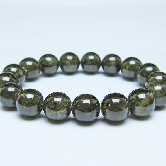 ツァボライト ブレスレット 12mm 一点物  111-49805