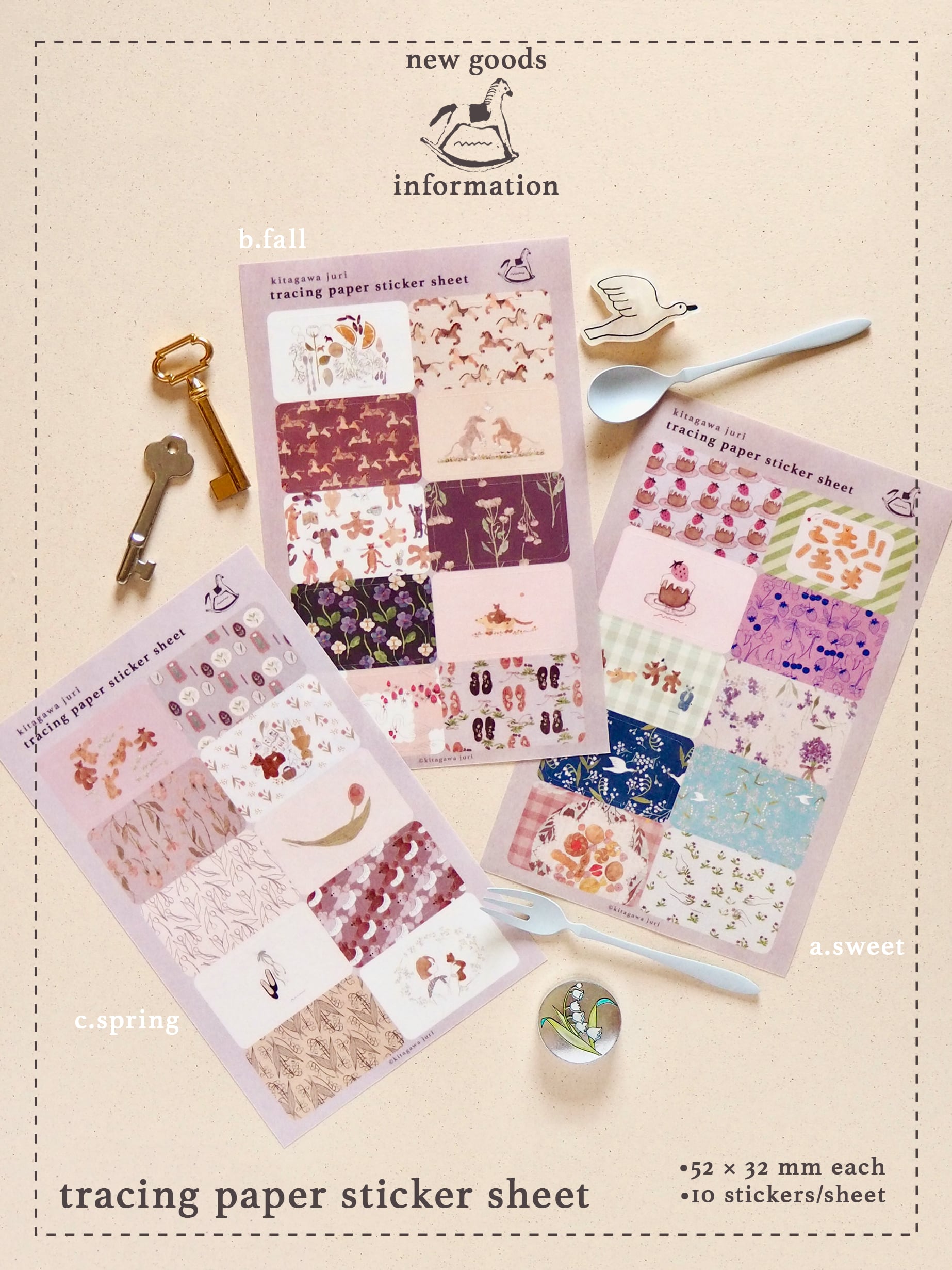 tracing paper sticker sheet