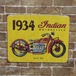 インディアン・モトサイクル(1934 Serles 402)アメリカンブリキ看板