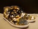 レア★JIMMY CHOO ジミーチュウ メンズ カモフラ 迷彩 チャッカブーツデザイン ミドルカット スニーカー 42★