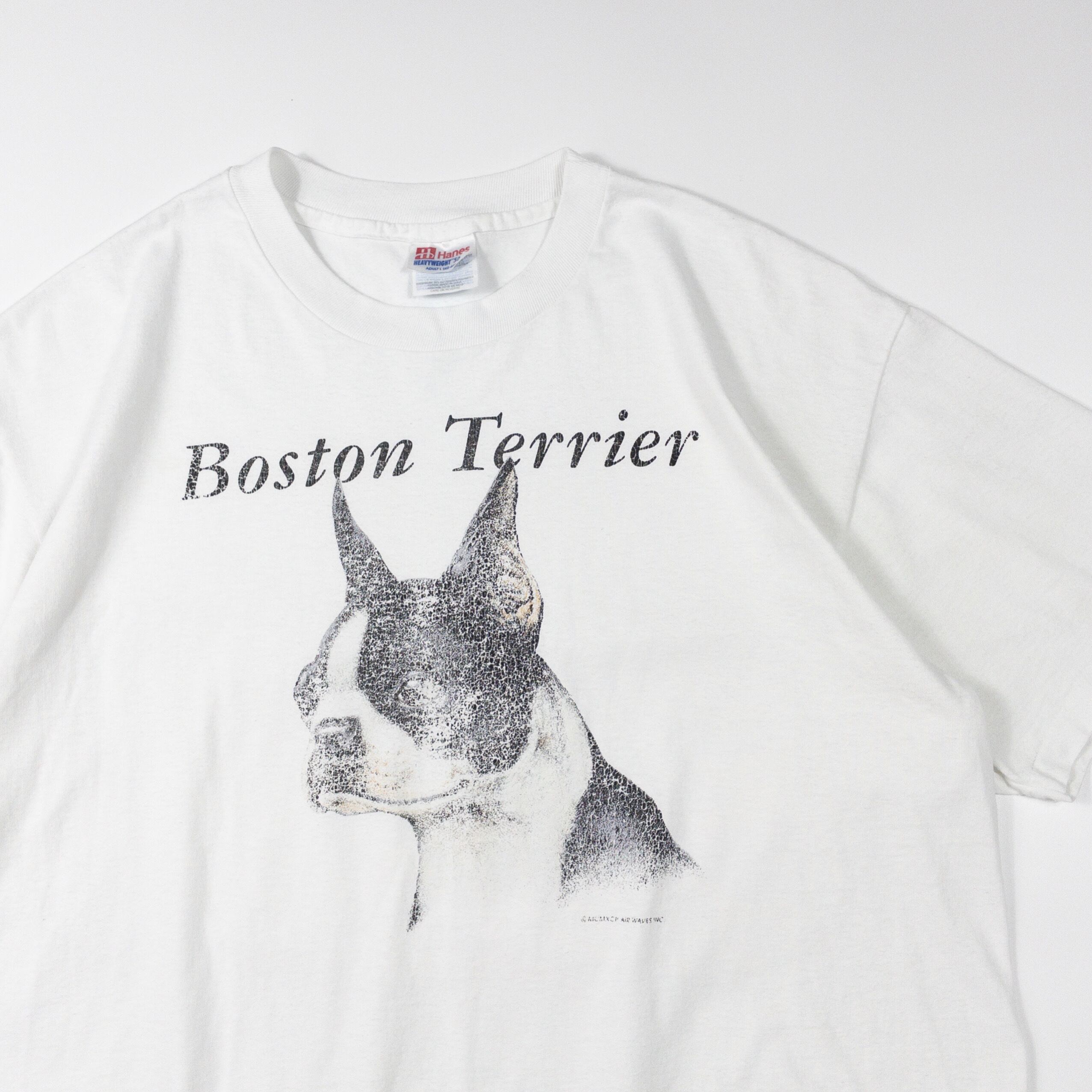 1990's Hanes HEAVYWEIGHT 50/50 “Boston Terrier Dog T-Shirt