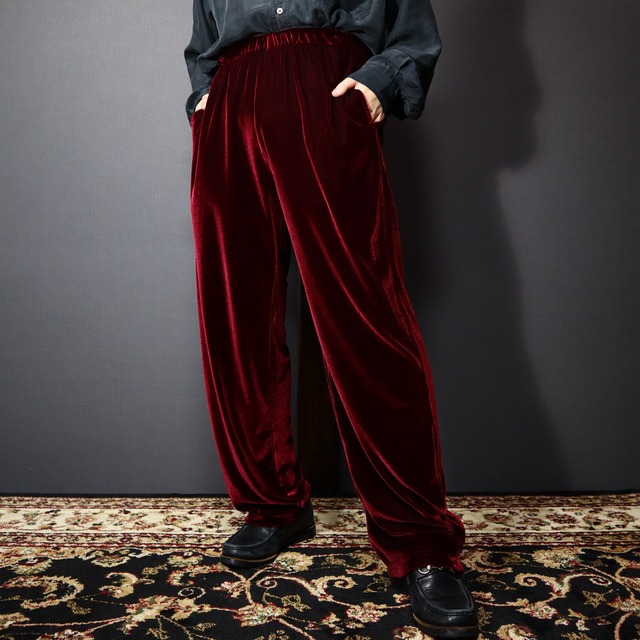 Bordeaux "velours" eazy pants