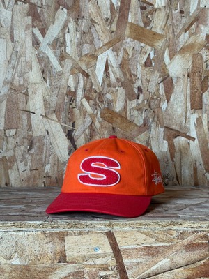 STUSSY CHENILLE S LOW PRO CAP (SUNSET ORANGE)