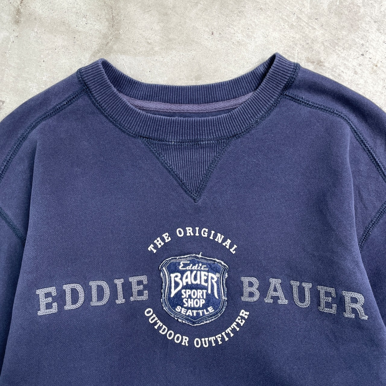Eddie Bauer エディーバウアー ブランドロゴワッペン スウェットシャツ 