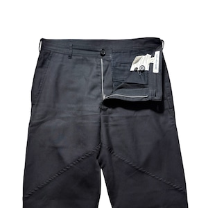 COMME des GARCONS SHIRT biker design patchwork pants Black