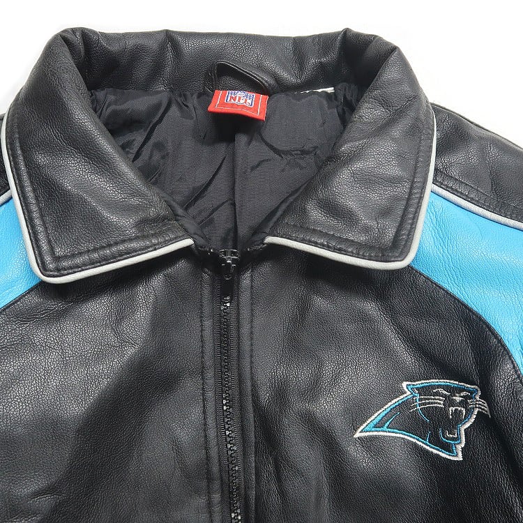 古着 NFL カロライナパンサーズ レザージャケット 表記：-- gd401520n