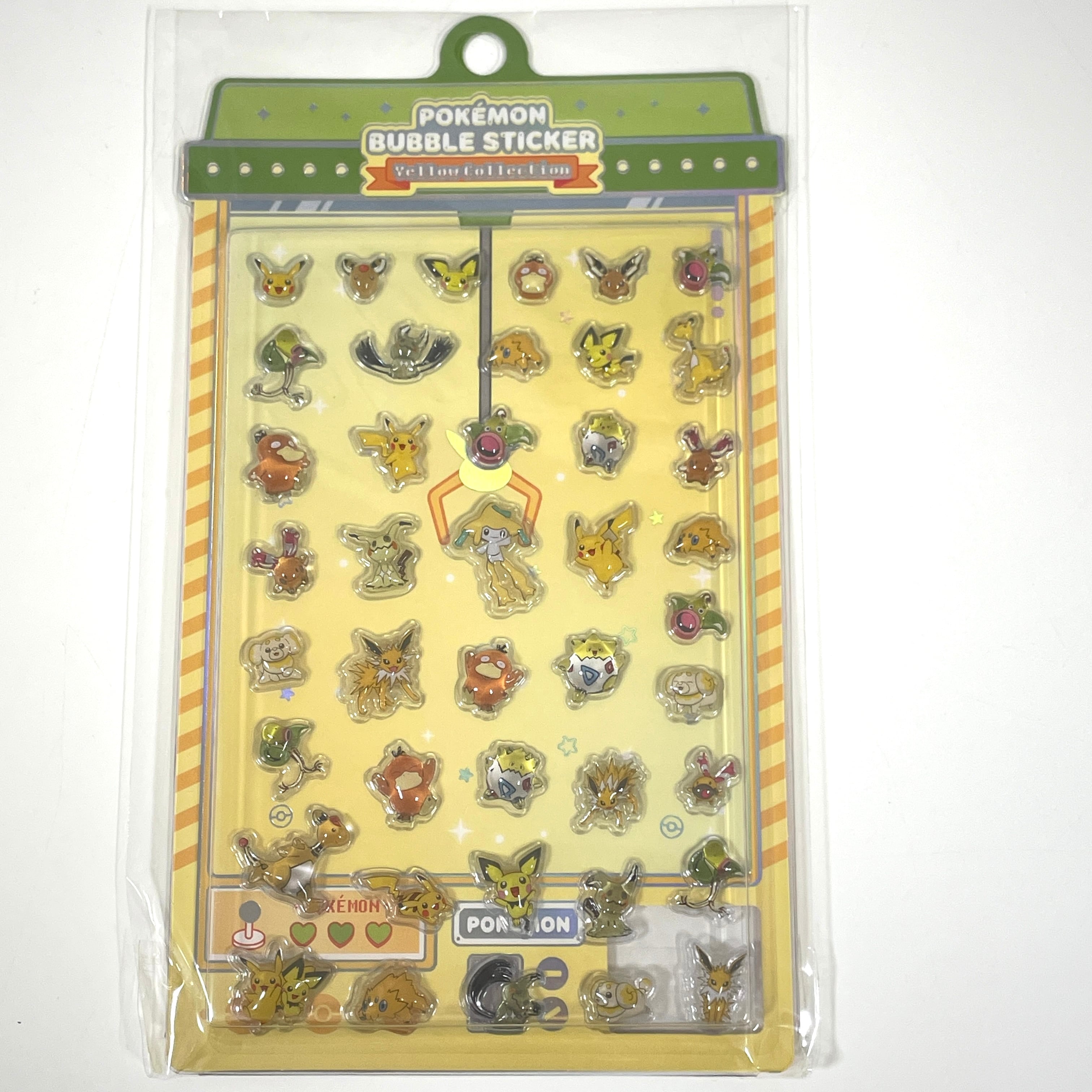 廃盤品】ポケモン ポップアップ限定 バブルステッカー 3D シール 立体