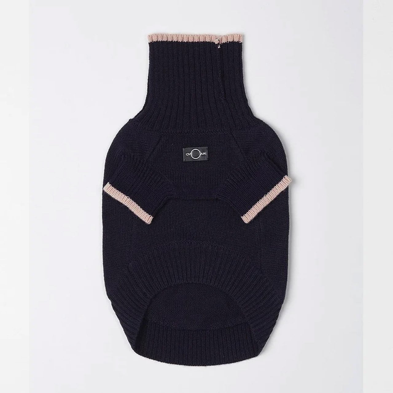 CONTRAST TURTLENECK JUMPER(Navy) / OVER GLAM