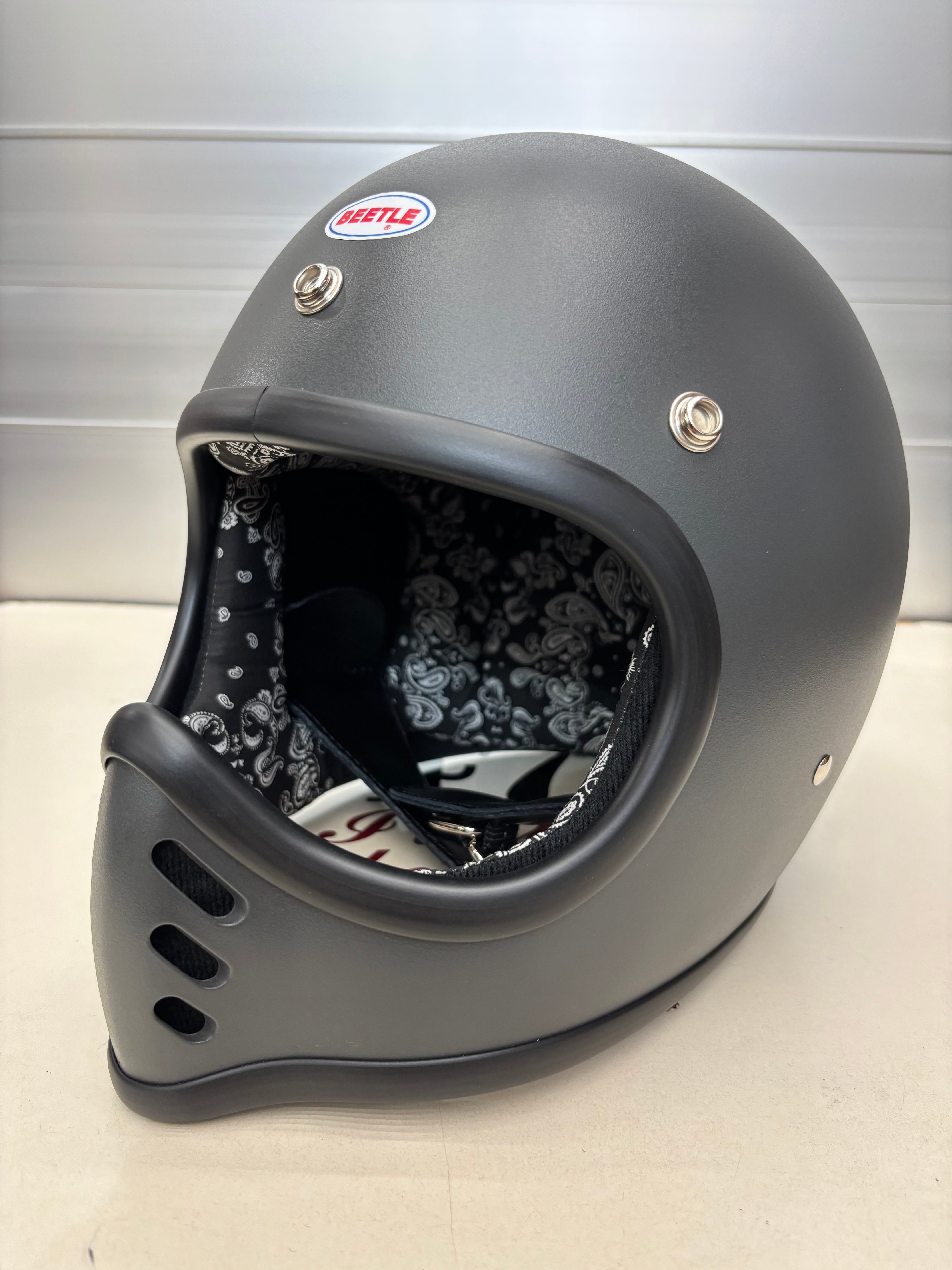 オーシャンビートル OCEANBEETLE MTX 別注マット ダークグレー 各サイズ有り ペイズリーインナー黒仕様! SALE中! 送料無料!