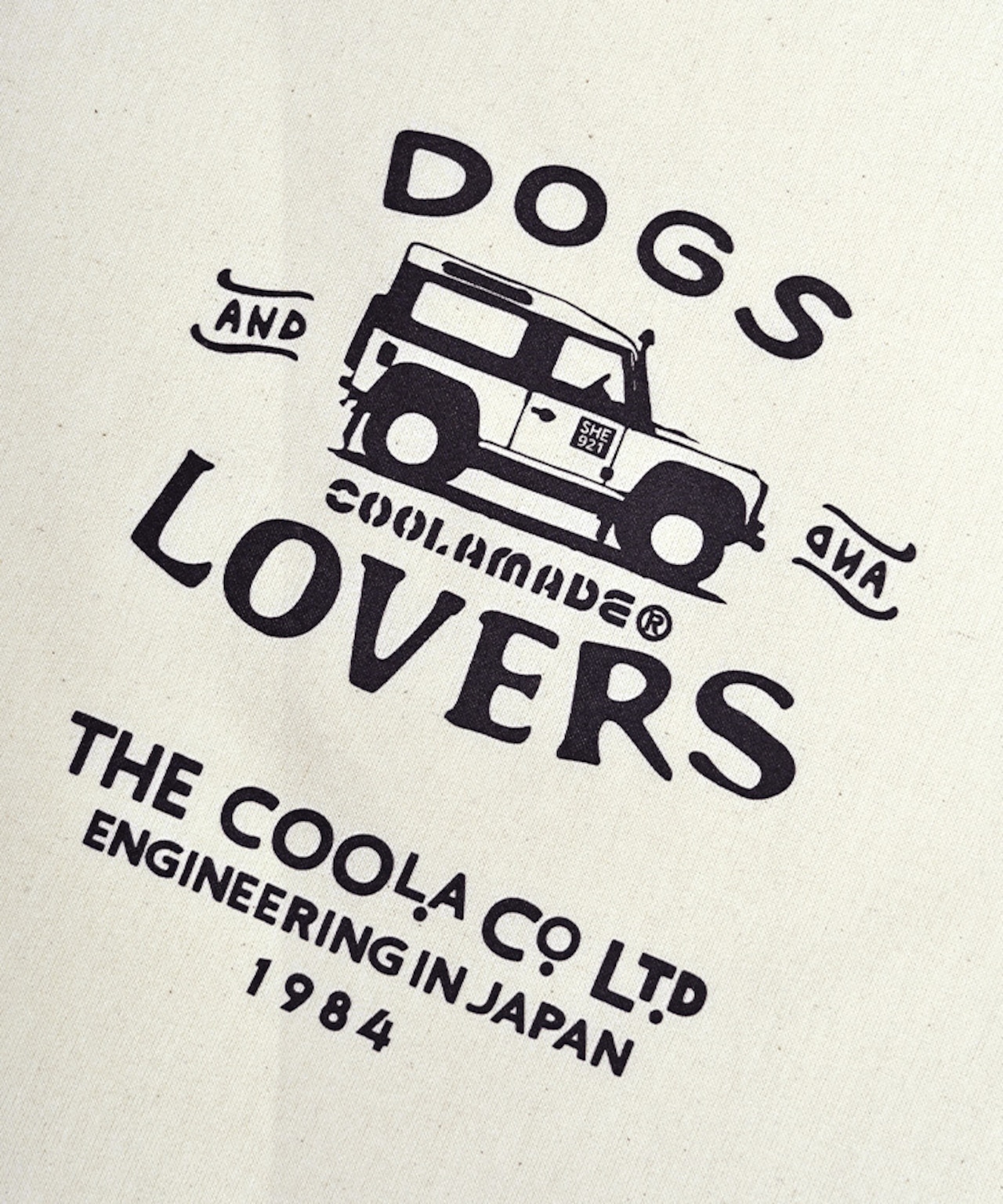 【直営限定ITEM】DOGS & LOVERS プリントトートバッグ (IVORY) CQ-48522H