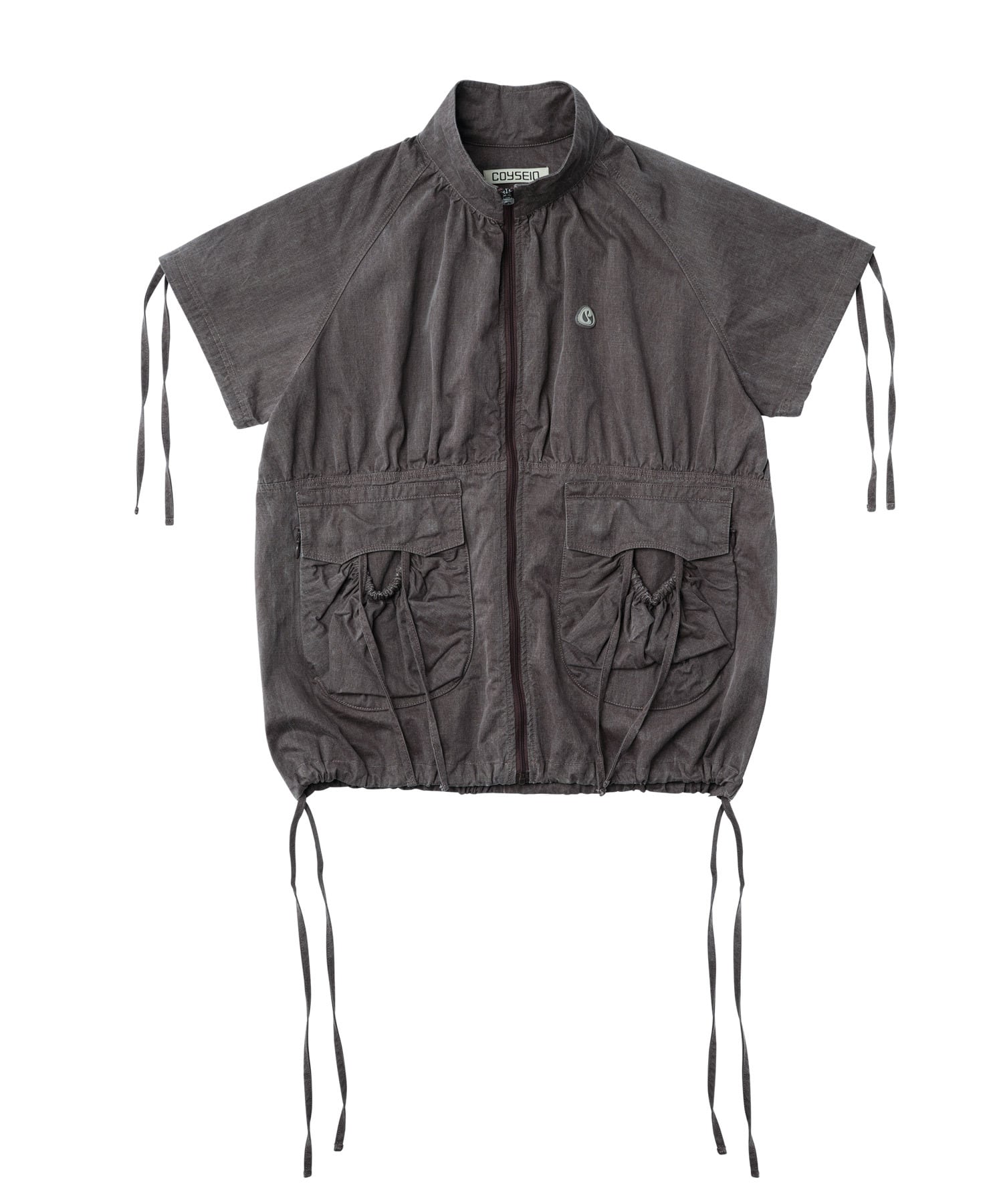 COYSEIO] SHIRRING POCKET JACKET BURGUNDY 正規品 韓国ブランド 韓国