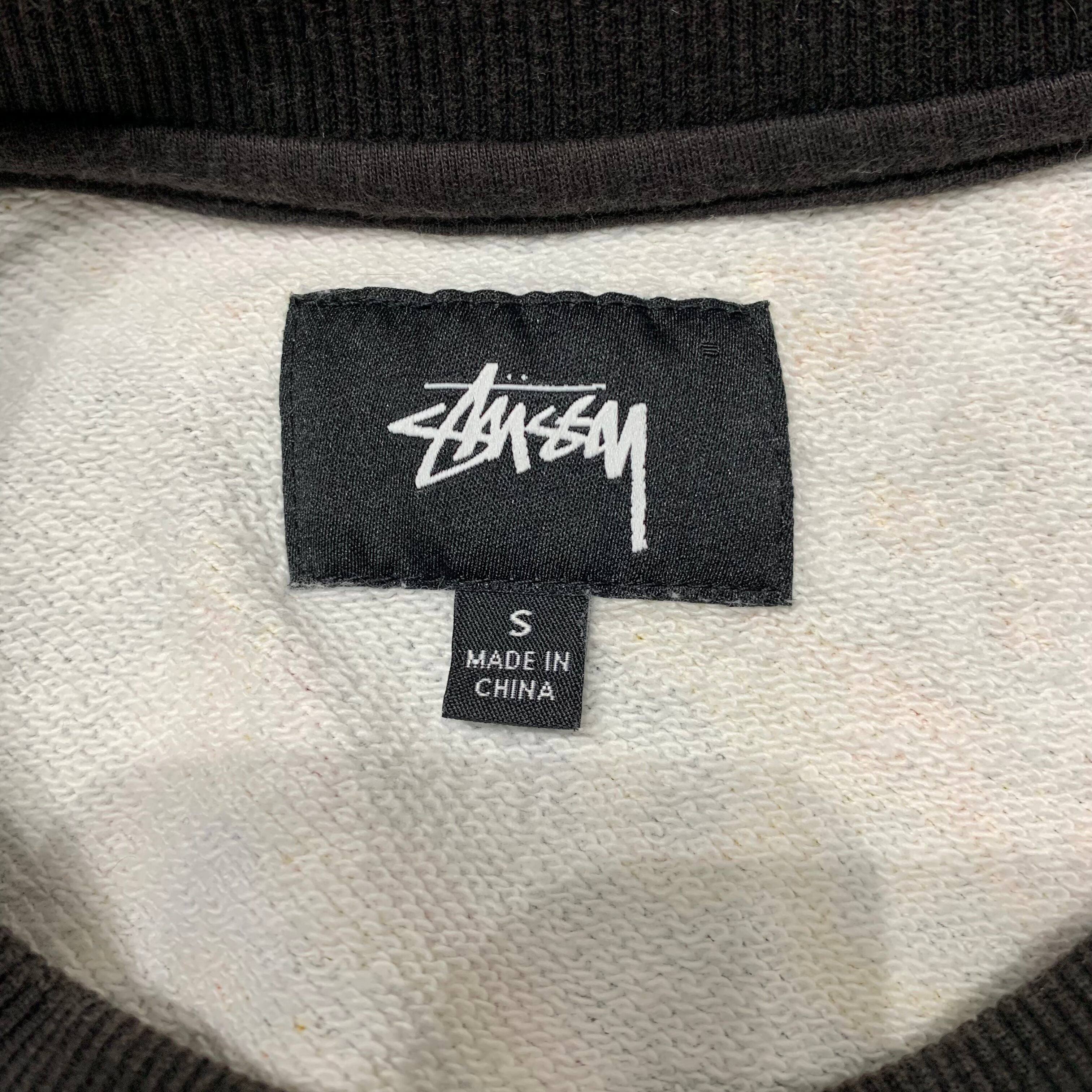 希少！【stussy】ペイズリー総柄デザインワンポイントロゴスウェット