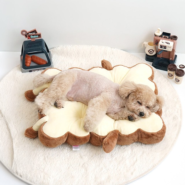 bakery cushion 2color / 犬用 ベッド ふんわり 冬 可愛い クッション 両面 ペットマット 猫用 韓国 ペット用品 小型犬 中型犬 ハウス 高級 犬 ペットベッド