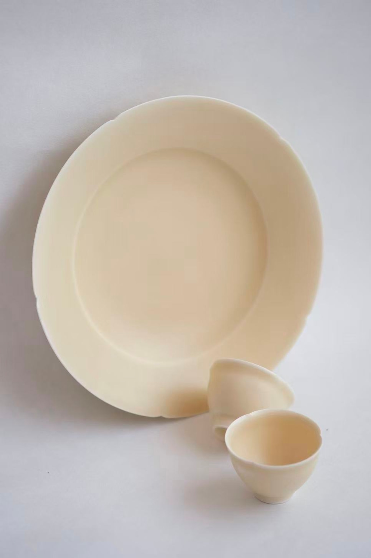 村田匠也 Takuya Murata - 黄釉茶壺承 Teapot tray