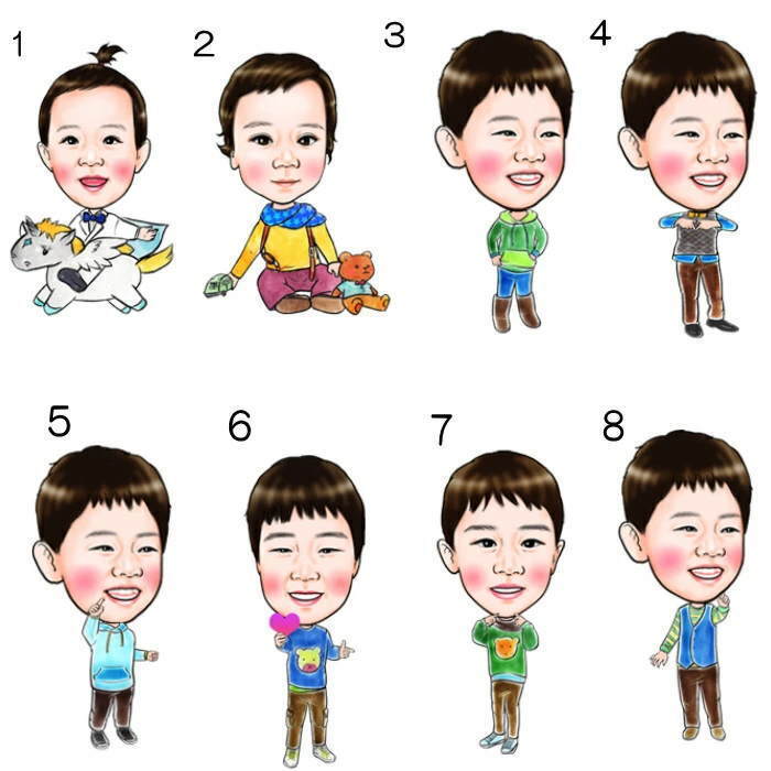 似顔絵 ギフト（子ども）似顔絵製作 サプライズギフト 似顔絵 敬老の日