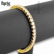 4mm 20cm luxury tennis bracelet gold