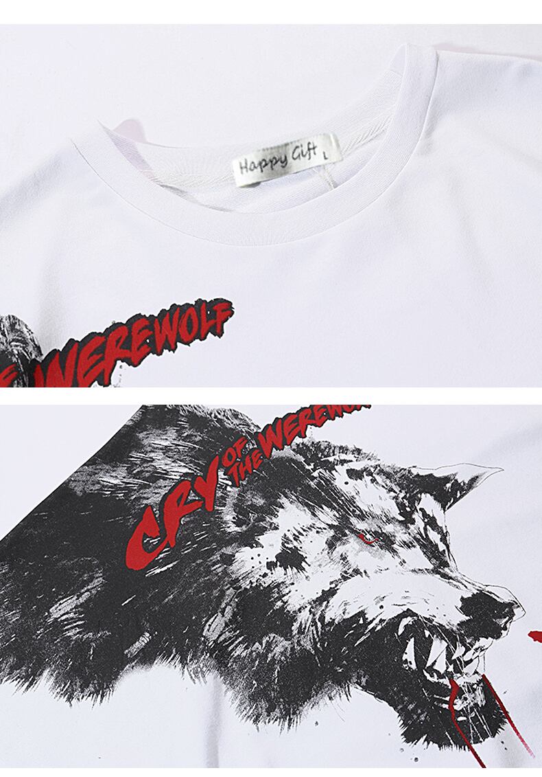 全2色 Tシャツ カットソー プリント カジュアル ストリート 