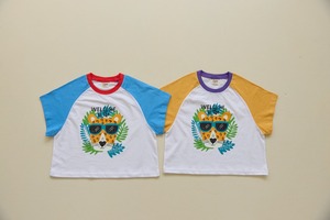 [Orangemom] Hey Needlepoint Cheetah Shirt / [오렌지맘] 야자수치타티셔츠