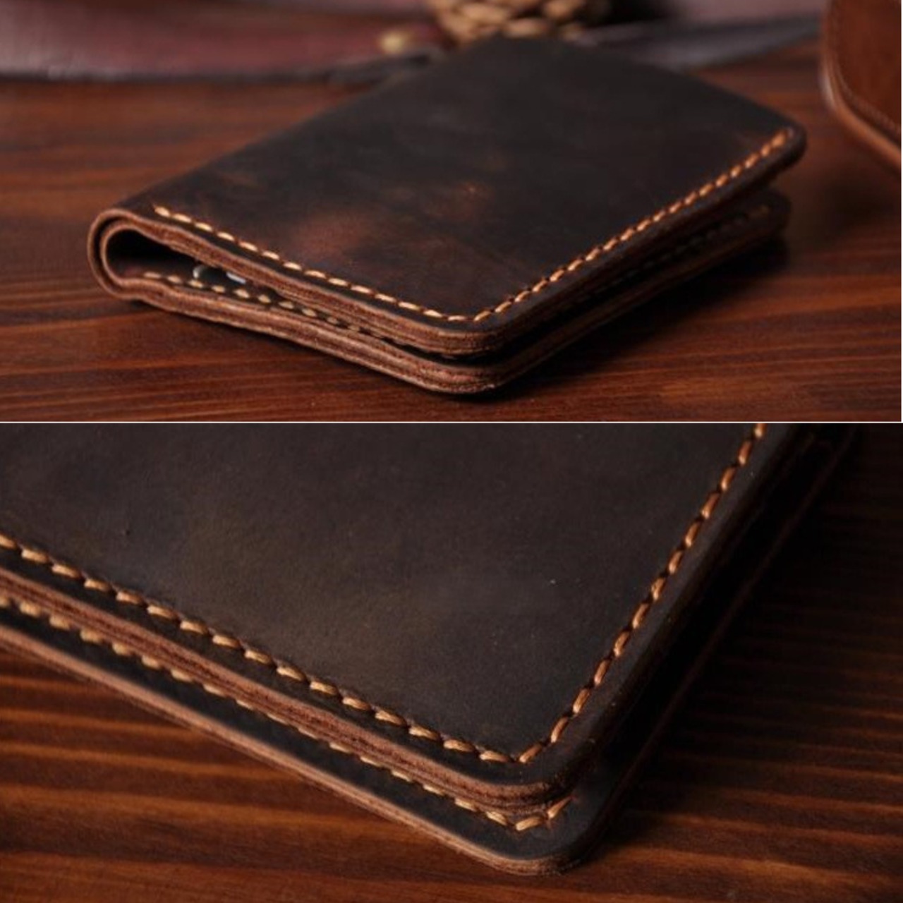 Genuine Leather Vertical Style Wallet / 本革 レザー バーティカル スタイル 縦型 ウォレット