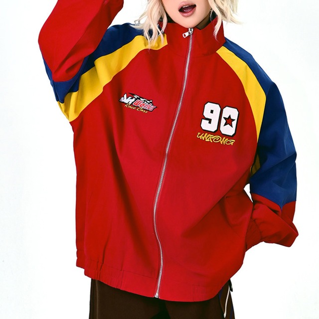 block colour track jacket　ブロックカラートラックジャケット　J1667